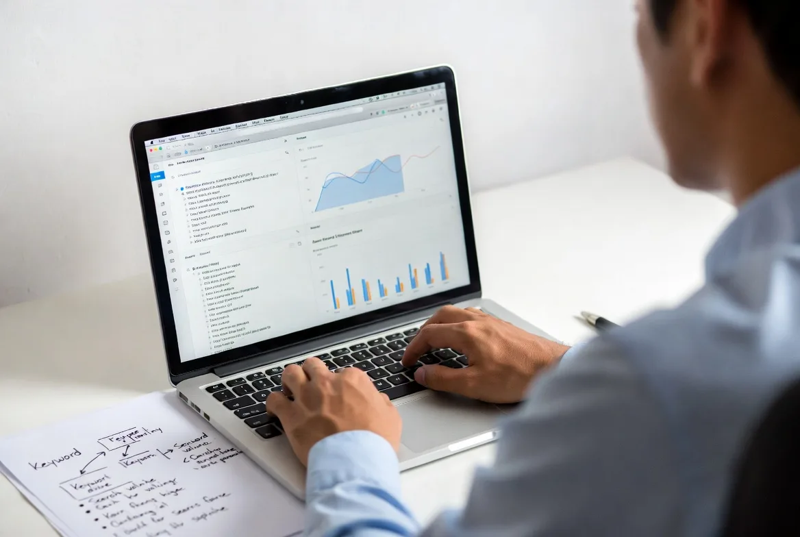 conducting keyword research using SEO tools for legal website