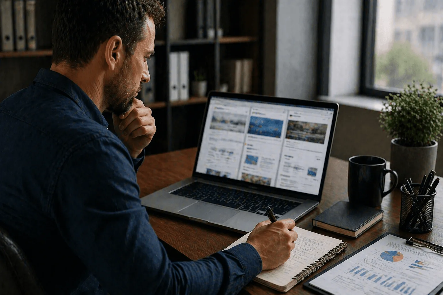 comparing competitor websites and analyzing SEO strategies