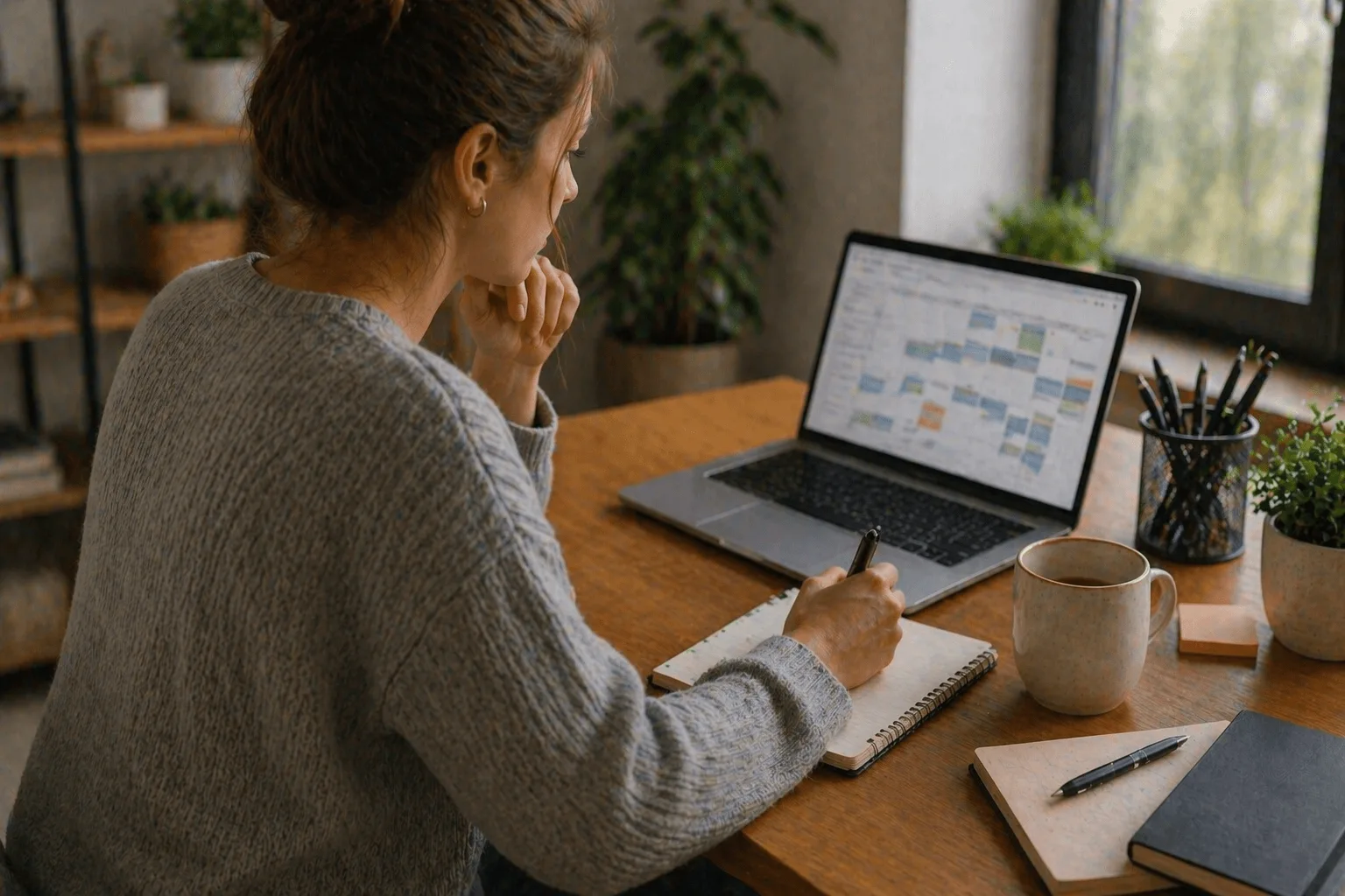 planning blog content calendar and scheduling posts for law firm