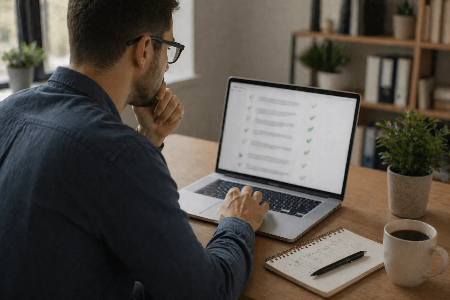 reviewing on page SEO checklist before publishing website page