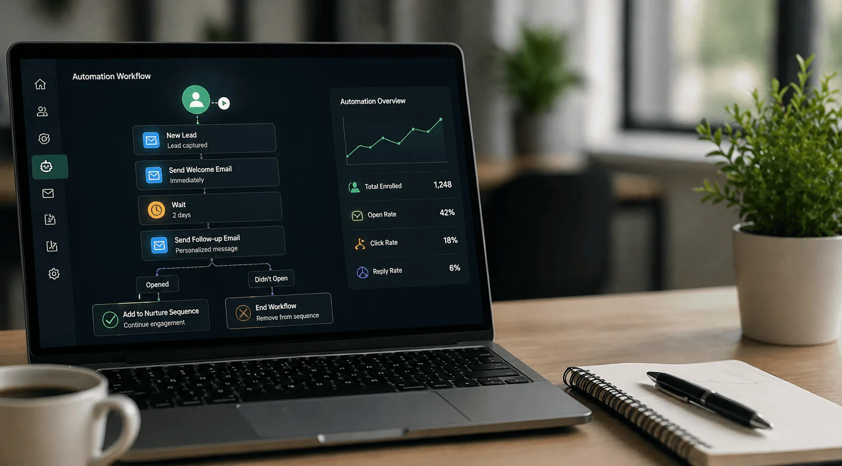 Automation keeps prospects engaged consistently