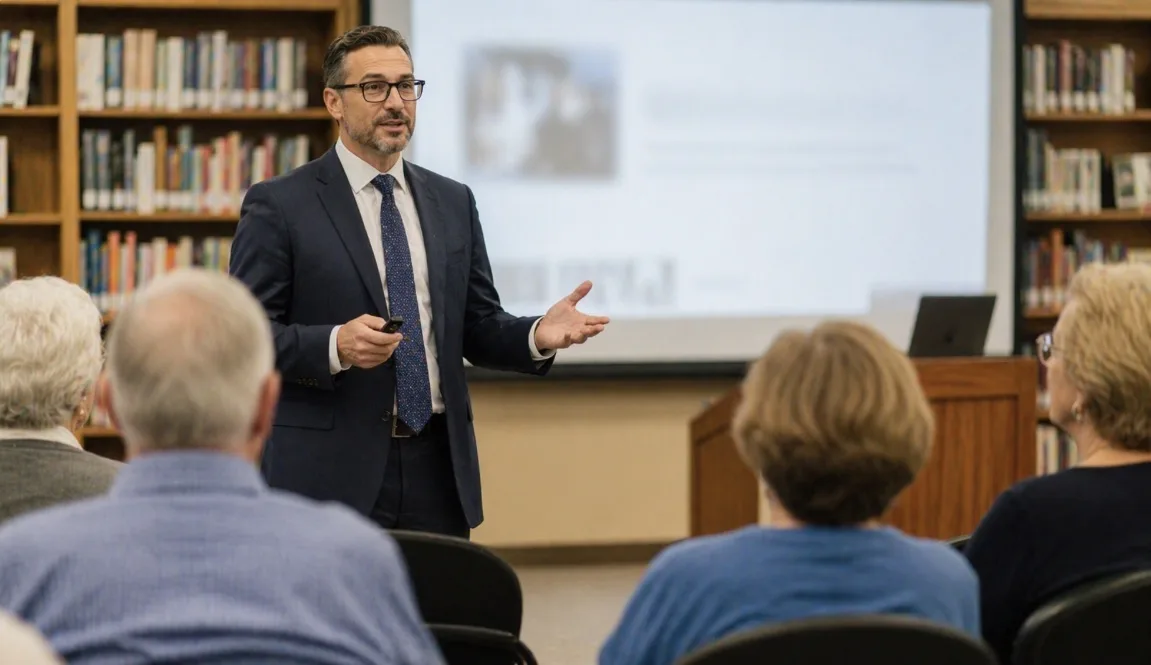 Educational workshops build authority before clients are ready to hire